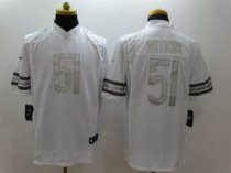 Nike Chicago Bears -51 Dick Butkus White Stitched NFL Limited Platinum Jersey Nike Chicago Bears -51 Dick Butkus White Stitched NFL Limited Platinum Jersey