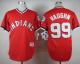 Cleveland Indians -99 Ricky Vaughn Red 1974 Turn Back The Clock Stitched MLB Jersey