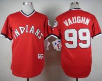 Cleveland Indians -99 Ricky Vaughn Red 1974 Turn Back The Clock Stitched MLB Jersey Cleveland Indians -99 Ricky Vaughn Red 1974 Turn Back The Clock Stitched MLB Jersey