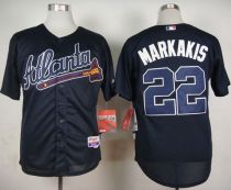 Atlanta Braves #22 Nick Markakis Blue Cool Base Stitched MLB Jersey Atlanta Braves #22 Nick Markakis Blue Cool Base Stitched MLB Jersey