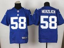 Nike New York Giants #58 Mark Herzlich Royal Blue Team Color Men's Stitched NFL Elite Jersey Nike New York Giants #58 Mark Herzlich Royal Blue Team Color Men's Stitched NFL Elite Jersey