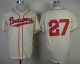 Milwaukee Brewers -27 Carlos Gomez Cream 1948 Turn Back The Clock Stitched MLB Jersey