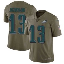 Nike Eagles -13 Nelson Agholor Olive Stitched NFL Limited 2017 Salute To Service Jersey Nike Eagles -13 Nelson Agholor Olive Stitched NFL Limited 2017 Salute To Service Jersey