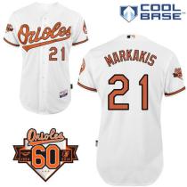 Baltimore Orioles #21 Nick Markakis White Cool Base Stitched MLB Jersey Baltimore Orioles #21 Nick Markakis White Cool Base Stitched MLB Jersey