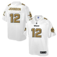 Nike Minnesota Vikings -12 Charles Johnson White NFL Pro Line Fashion Game Jersey