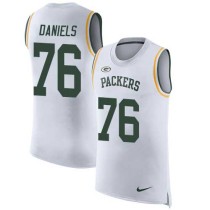 Nike Packers -76 Mike Daniels White Stitched NFL Limited Rush Tank Top Jersey Nike Packers -76 Mike Daniels White Stitched NFL Limited Rush Tank Top Jersey