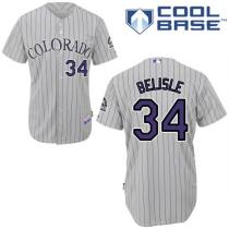 Colorado Rockies -34 Matt Belisle Grey Cool Base Stitched MLB Jersey Colorado Rockies -34 Matt Belisle Grey Cool Base Stitched MLB Jersey
