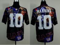 Nike New York Giants #10 Eli Manning Team Color Men's Stitched NFL Elite Fanatical Version Jersey
