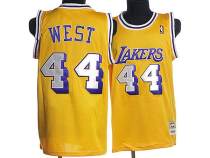 Mitchell and Ness Los Angeles Lakers -44 Jerry West Stitched Yellow Throwback NBA Jersey Mitchell and Ness Los Angeles Lakers -44 Jerry West Stitched Yellow Throwback NBA Jersey
