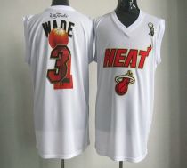 2012 NBA Finals Miami Heat -3 Dwyane Wade White Stitched NBA Jersey 2012 NBA Finals Miami Heat -3 Dwyane Wade White Stitched NBA Jersey