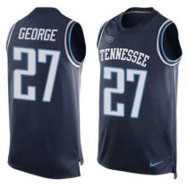 Nike Tennessee Titans -27 Eddie George Navy Blue Alternate Stitched NFL Limited Tank Top Jersey Nike Tennessee Titans -27 Eddie George Navy Blue Alternate Stitched NFL Limited Tank Top Jersey
