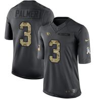 Arizona Cardinals -3 Carson Palmer Nike Anthracite 2016 Salute to Service Jersey