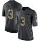 Arizona Cardinals -3 Carson Palmer Nike Anthracite 2016 Salute to Service Jersey