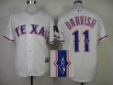 MLB Texas Rangers #11 Yu Darvish Stitched White Autographed Jersey