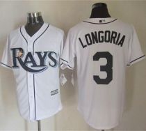 Tampa Bay Rays #3 Evan Longoria White New Cool Base Stitched MLB Jersey Tampa Bay Rays #3 Evan Longoria White New Cool Base Stitched MLB Jersey