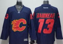 Calgary Flames -13 Johnny Gaudreau Navy Blue Denim Stitched NHL Jersey Calgary Flames -13 Johnny Gaudreau Navy Blue Denim Stitched NHL Jersey