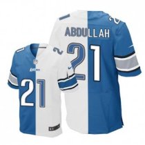 Nike Lions -21 Ameer Abdullah Blue White Stitched NFL Elite Split Jersey Nike Lions -21 Ameer Abdullah Blue White Stitched NFL Elite Split Jersey