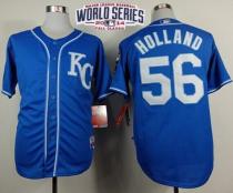 Kansas City Royals -56 Greg Holland Light Blue Alternate 2 Cool Base W 2014 World Series Patch Stitc Kansas City Royals -56 Greg Holland Light Blue Alternate 2 Cool Base W 2014 World Series Patch Stitc