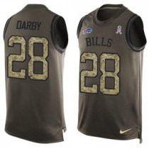 Nike Bills -28 Ronald Darby Green Stitched NFL Limited Salute To Service Tank Top Jersey Nike Bills -28 Ronald Darby Green Stitched NFL Limited Salute To Service Tank Top Jersey