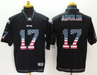 Nike Philadelphia Eagles #17 Nelson Agholor Black Men's Stitched NFL Elite USA Flag Fashion Jersey