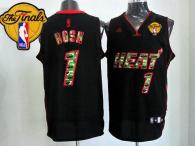 Miami Heat -1 Chris Bosh Black Camo Fashion Finals Patch Stitched NBA Jersey