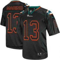 New Nike Miami Dolphins -13 Dan Marino Elite Lights Out Black NFL Jersey New Nike Miami Dolphins -13 Dan Marino Elite Lights Out Black NFL Jersey