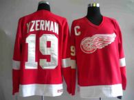Detroit Red Wings -19 Steve Yzerman Stitched Red NHL Jersey