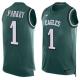 Nike Eagles -1 Cody Parkey Midnight Green Team Color Stitched NFL Limited Tank Top Jersey