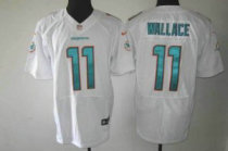Nike Dolphins -11 Mike Wallace White Stitched NFL Elite Jersey Nike Dolphins -11 Mike Wallace White Stitched NFL Elite Jersey