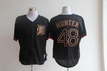 Detroit Tigers #48 Torii Hunter Black Fashion Stitched MLB Jersey Detroit Tigers #48 Torii Hunter Black Fashion Stitched MLB Jersey