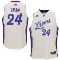 Los Angeles Lakers -24 Kobe Bryant White 2015-2016 Christmas Day Stitched NBA Jersey Los Angeles Lakers -24 Kobe Bryant White 2015-2016 Christmas Day Stitched NBA Jersey