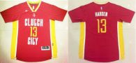 Houston Rockets -13 James Harden Red Pride Clutch City Stitched NBA Jersey