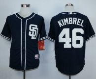 San Diego Padres #46 Craig Kimbrel Dark Blue Alternate 1 Cool Base Stitched MLB Jersey