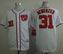 Washington Nationals #31 Max Scherzer White Cool Base Stitched MLB Jersey Washington Nationals #31 Max Scherzer White Cool Base Stitched MLB Jersey