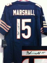 Nike Chicago Bears -15 Brandon Marshall Blue jerseys(signature Elite) Nike Chicago Bears -15 Brandon Marshall Blue jerseys(signature Elite)