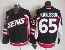 Ottawa Senators -65 Erik Karlsson Black Throwback Stitched NHL Jersey Ottawa Senators -65 Erik Karlsson Black Throwback Stitched NHL Jersey