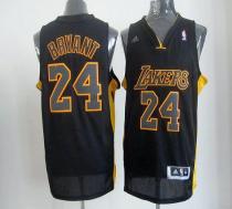 Los Angeles Lakers -24 Kobe Bryant Black With Gold No Stitched NBA Jersey Los Angeles Lakers -24 Kobe Bryant Black With Gold No Stitched NBA Jersey