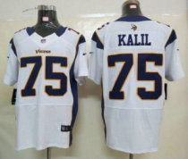 Nike Vikings -75 Matt Kalil White Stitched NFL Elite Jersey Nike Vikings -75 Matt Kalil White Stitched NFL Elite Jersey