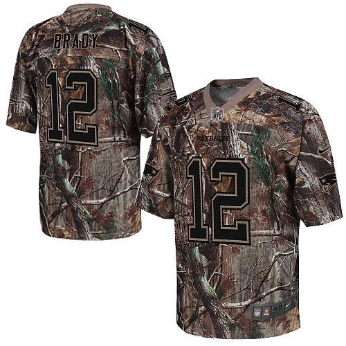 Nike New England Patriots -12 Tom Brady Camo Mens Stitched NFL Realtree Elite Jersey