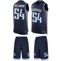 Titans -54 Avery Williamson Navy Blue Alternate Stitched NFL Limited Tank Top Suit Jersey Titans -54 Avery Williamson Navy Blue Alternate Stitched NFL Limited Tank Top Suit Jersey
