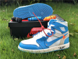 Authentic Off White x Air Jordan 1 UNC GS