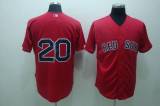 Boston Red Sox #20 Kevin Youkilis Stitched Red MLB Jersey