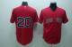 Boston Red Sox #20 Kevin Youkilis Stitched Red MLB Jersey