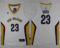 New Orleans Pelicans #23 Anthony Davis White Stitched Youth NBA Jersey