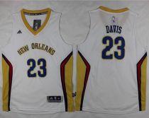 New Orleans Pelicans #23 Anthony Davis White Stitched Youth NBA Jersey