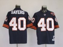 Mitchell and Ness Bears -40 Gale Sayers Blue With Big Number Bear Patch Stitched Throwback NFL Jerse Mitchell and Ness Bears -40 Gale Sayers Blue With Big Number Bear Patch Stitched Throwback NFL Jerse