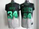 Boston Celtics -34 Paul Pierce Black Grey Fadeaway Fashion Stitched NBA Jersey