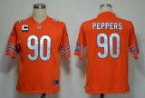 Nike Bears -90 Julius Peppers Orange Alternate With C Patch Stitched NFL Game Jersey