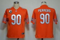Nike Bears -90 Julius Peppers Orange Alternate With C Patch Stitched NFL Game Jersey