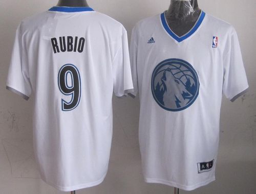 Minnesota Timberwolves -9 Ricky Rubio White 2013 Christmas Day Swingman Stitched NBA Jersey